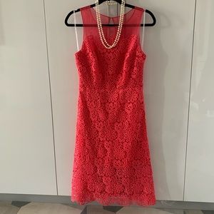 Fit and Flare lace Pink dress